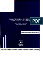 MANUAL DE LOS INCIDENTES EN EL JUICIO DE AMPARO-Jean Claude Tron Petit PDF