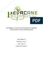 The Philippines' First Bio-Based Polyethylene Terephthalate Resin and Ethyl Acetate Manufacturing Plant