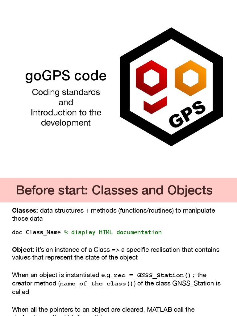 Gogps Code: Coding Standards and Introduction To The Development | PDF ...
