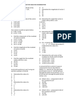 Module Exam - Vector Analysis PDF