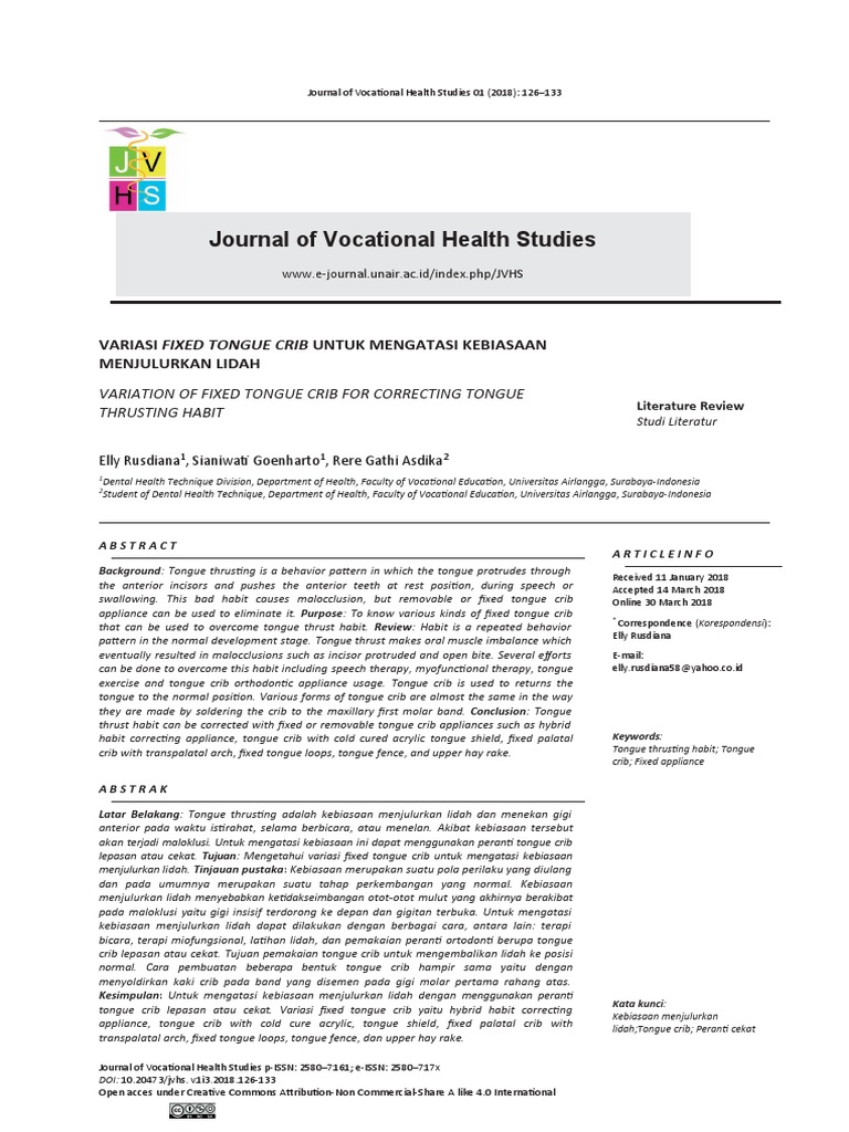 Tongue Crib 1 PDF Mouth Face