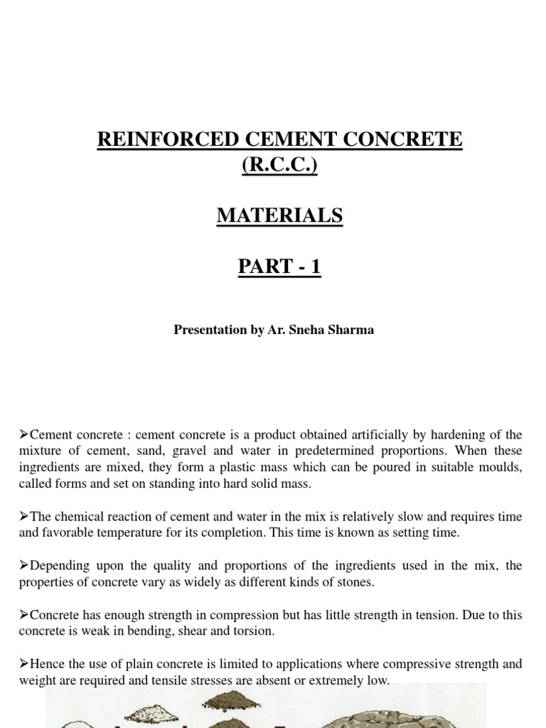 RCC Part 1 | PDF | Construction Aggregate | Concrete