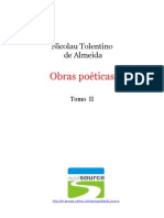 Nicolau Tolentino - Obras Poéticas (Livro)