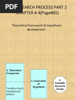 The Research Process Part 2 CHAPTER # 4 (Page#85) : Theoretical Framework & Hypothesis Development