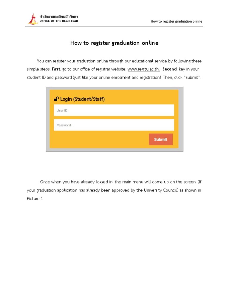 How To Register Graduation Online | PDF | Software | Computing