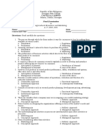 Final Examination Ag Econ PDF