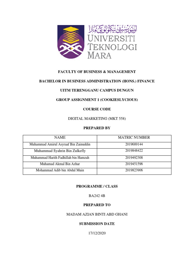 MKT 558 Group Assignment: Cookieslycious | PDF | Online Shopping | Sales