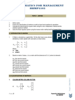 Topic 1 Matrix PDF