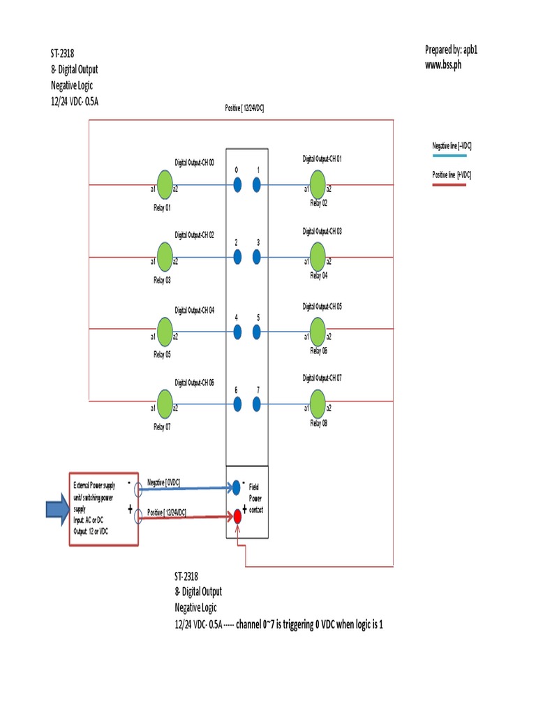 ST-2318 Connection Sample | PDF | Relay | Power Supply