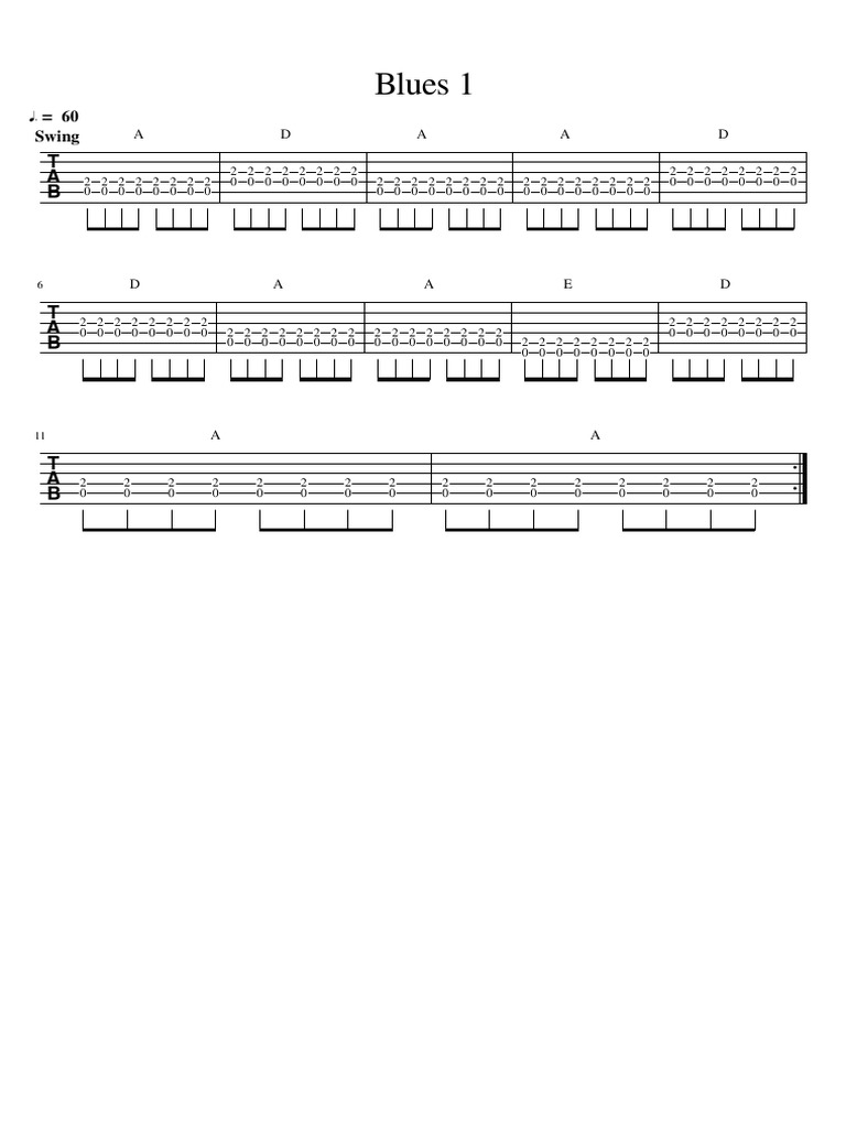 Blues Music Pattern Analysis | PDF