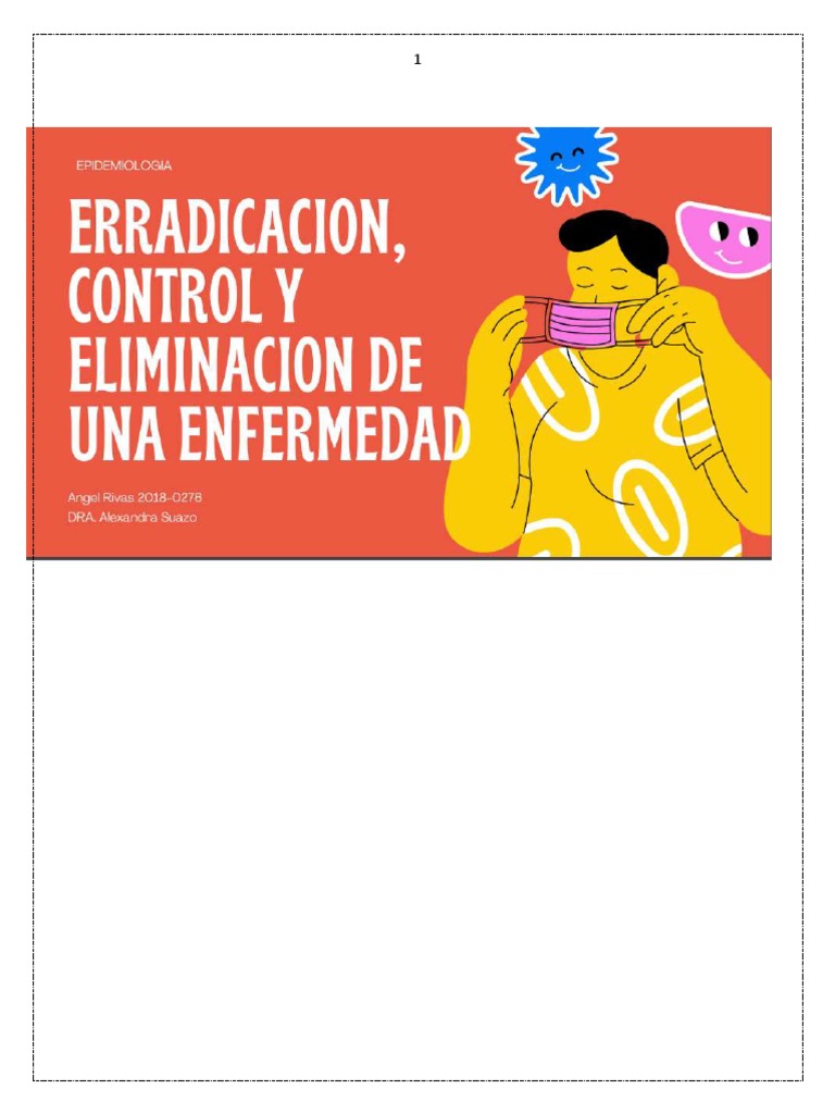 Erradicación y control de enfermedades | PDF | Asistencia sanitaria ...