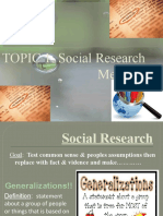 TOPIC 1. Social Research Methods