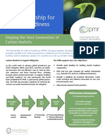 The Partnership For Market Readiness: Shaping The Next Generation of Carbon Markets