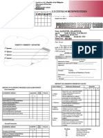 DepEd attendance and report card forms