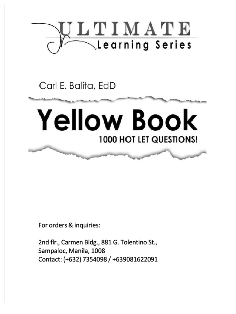 Yellow Book PDF Philippines Psychology