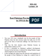 East Pakistan Provincial Elections in 1954 & The United Front