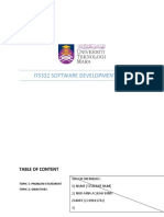 Its332 Software Development Plan: Project Title