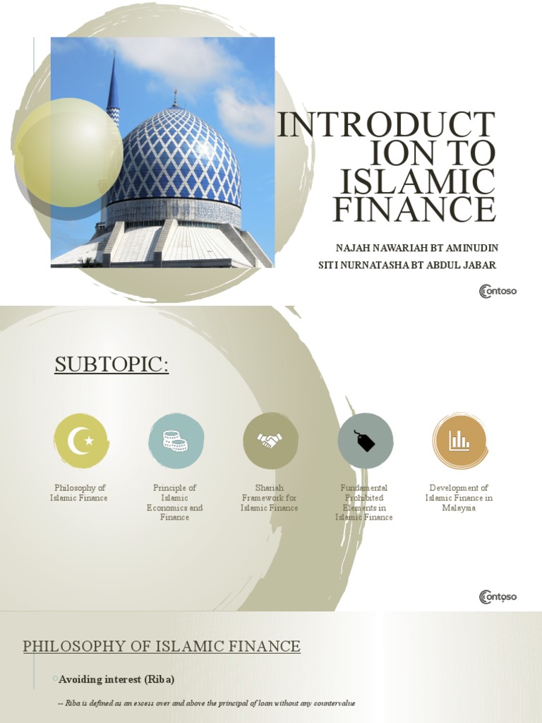Principles of Islamic Finance Overview | PDF | Islamic Banking And ...