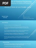 Production of GLUtamic Acid