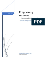 Versiones de Programas