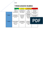 BODY PERCUSSION RUBRIC. Individual