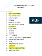 Gran Tapazo Navideño Juega El 20de Diciembre