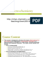 Electrochemistry Fundamentals and Techniques