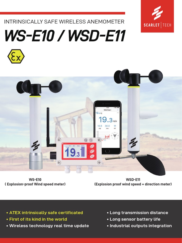 WSE10 / WSDE11 Intrinsically Safe Wireless Anemometer PDF Relay