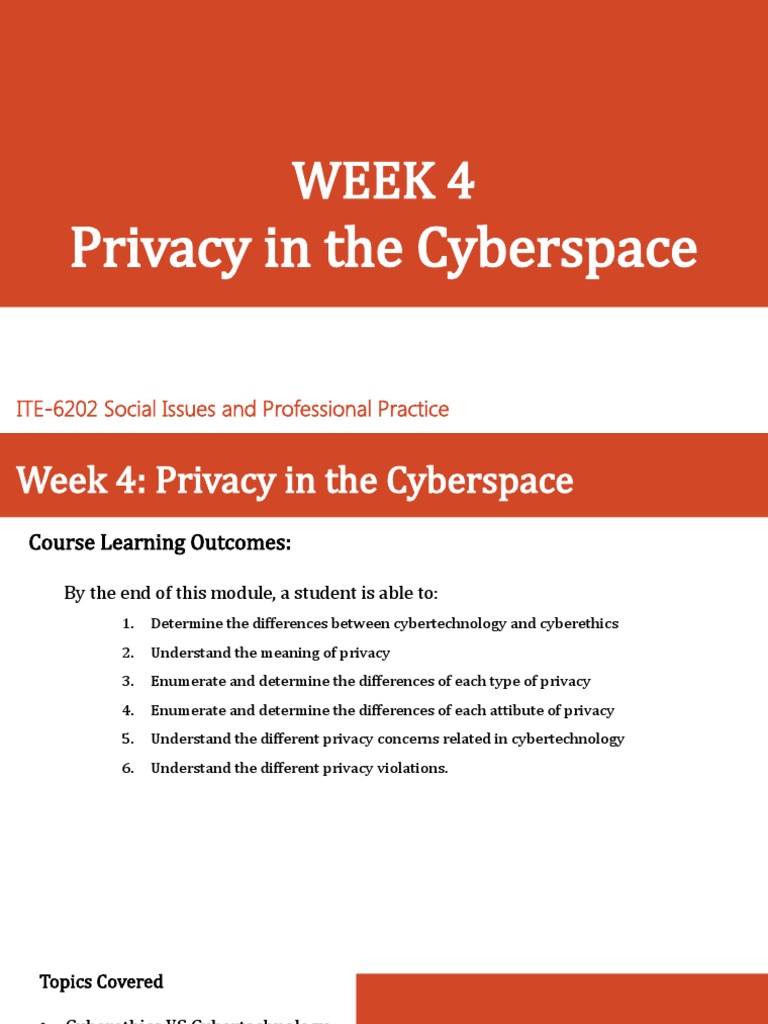 Understanding Privacy in Cyberspace | PDF | Privacy | Internet Privacy