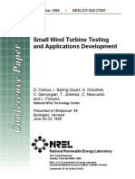 Small Wind Turbine Testing and Applications Development