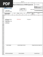 (F-TECH-06) Expense Form For Repair & Maintenance of HWM Equipment