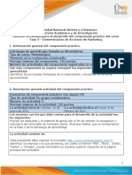 Guía Para El Desarrollo Del Componente Práctico y Rúbrica de Evaluación - Unidad 2 - Fase 3 - Determinación de Acciones de Marketing