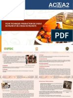 Fiche 10 Production Artisanale de L'huile de Palme Artisanal Production of Palm Oil PDF