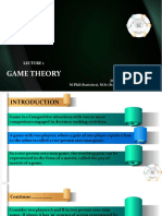 Lecture 1 Game Theory