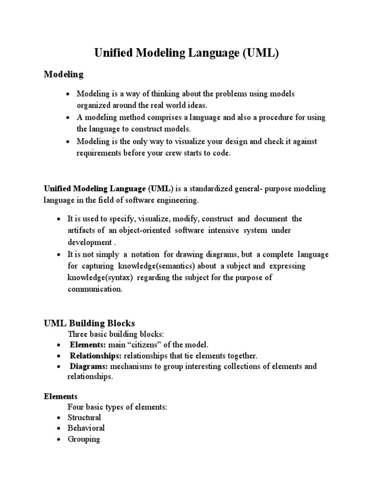 Unified Modeling Language | PDF | Component Based Software Engineering ...