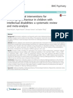 Pharmacological Interventions For Challenging Behaviour in Children With Intellectual Disabilities: A Systematic Review and Meta-Analysis
