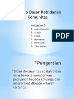 Konsep Dasar Kebidanan Komunitas