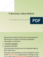 E-Business Value Matrix