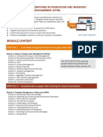 Cpim2020 - Module Content Outline