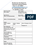 Enrolment Form 2021