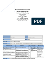 Beaconhouse School System: Curriculum Weekly Planning Samreen Kapasi