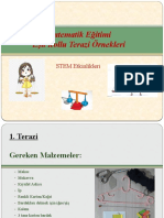 Matematik Eğitimi Eşit Kollu Terazi Örnekleri: STEM Etkinlikleri