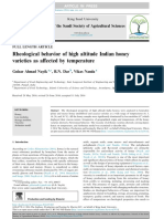 Rheological Behavior of High Altitude Indian Honey Varieties As Affected by Temperature