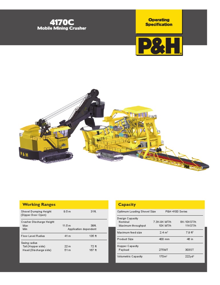 P&H 4100 Series Loading Shovel Specs | PDF