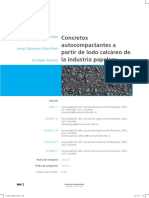 Concretos Autocompactantes A Partir de Lodo Calcáreo de La Industria Papelera