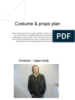 Costume and Props Presentation
