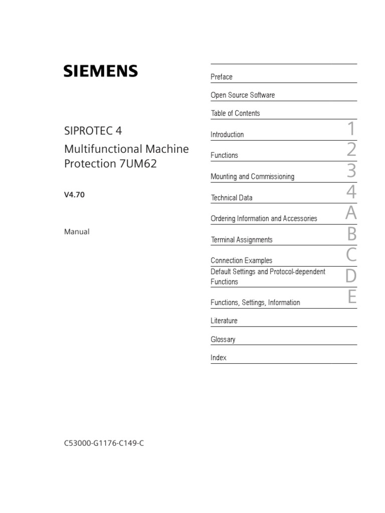 7UM62 Manual AC V991200 en PDF | PDF | Parameter (Computer Programming ...