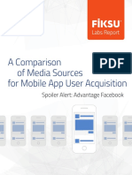 A Comparison of Media Sources For Mobile App User Acquisition