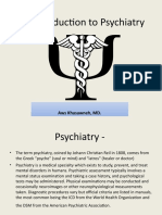 An Introduction To Psychiatry: Aws Khasawneh, MD