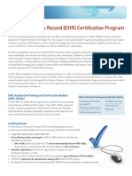  Electronic Health Record (EHR) Certification Program